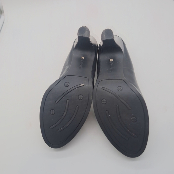 Naturalizer Mischief Sz 10 Bow Toe Black Women's Heels - Picture 8 of 9